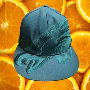 Reebok NFL Philadelphia Eagles Hat Wool Fitted Cap Teal Size 7 1/8‎